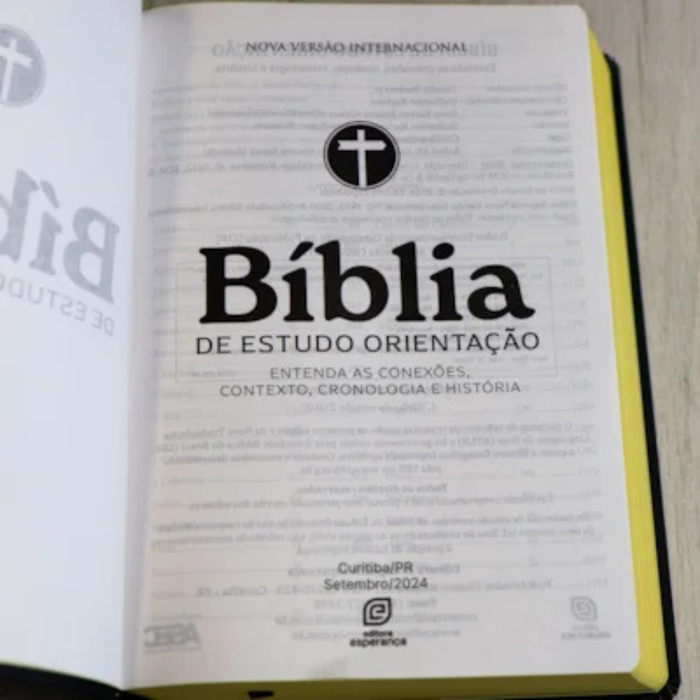 Bíblia de Estudo Orientação NVI | Letra Normal | Capa Black | Conhecimento Bíblico Aprofundado