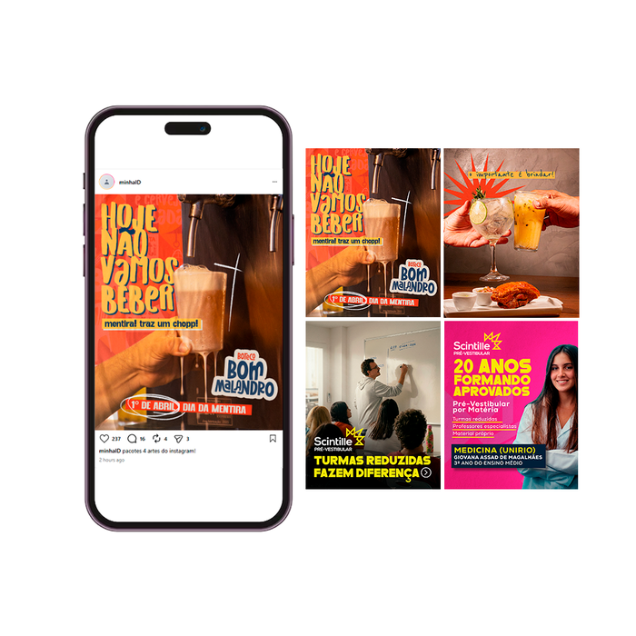 Post Redes Sociais - 4 Artes